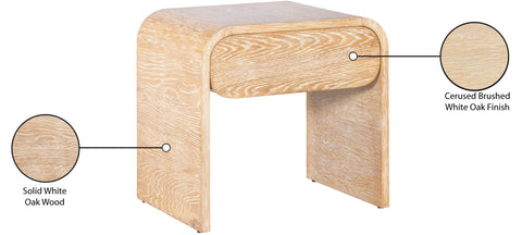 Tulip White Oak Night Stand NS