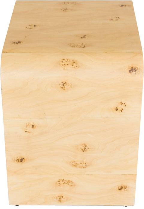Tulip Burl Wood Night Stand NS