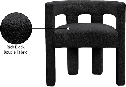 Fairfax Black Boucle Fabric Accent/Dining Chair C