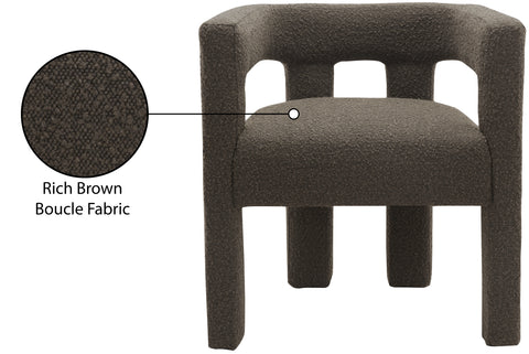 Fairfax Brown Boucle Fabric Accent/Dining Chair C