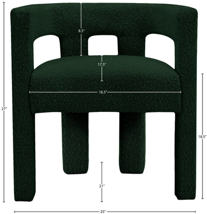 Fairfax Green Boucle Fabric Accent/Dining Chair C