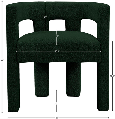 Fairfax Green Boucle Fabric Accent/Dining Chair C