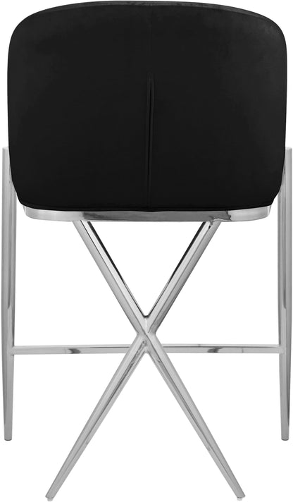 Finch Black Velvet Counter Stool