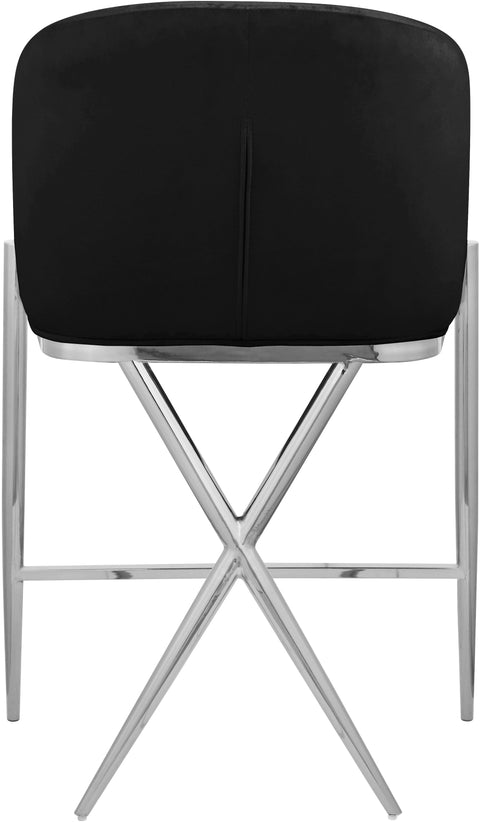 Finch Black Velvet Counter Stool