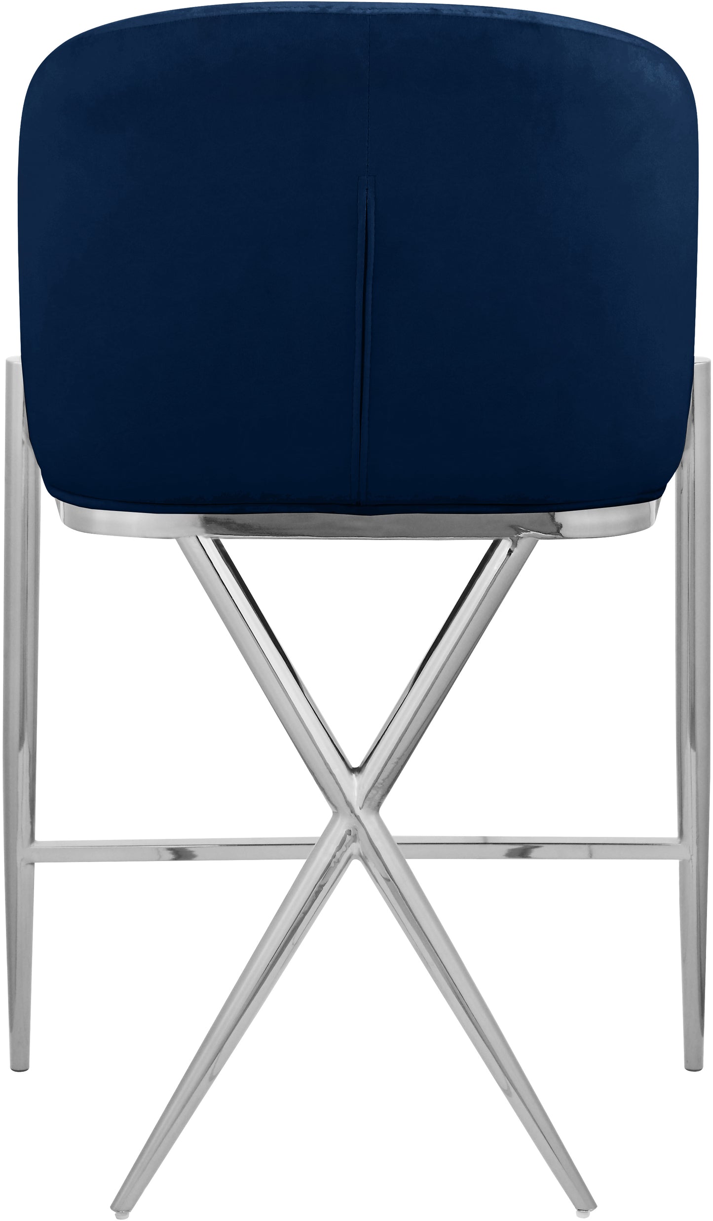 finch navy velvet counter stool