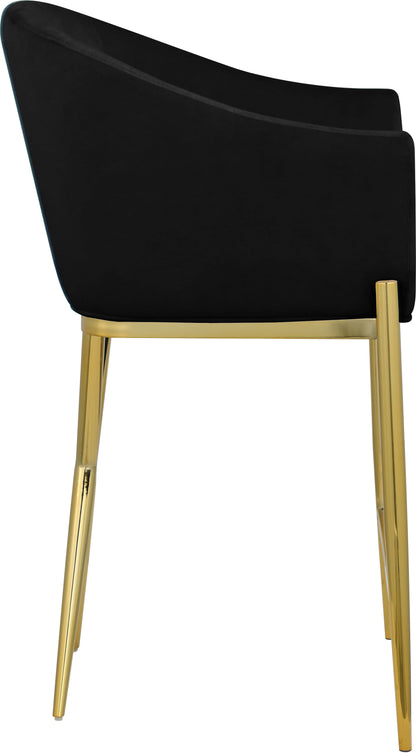 Cocoon Black Velvet Counter Stool C