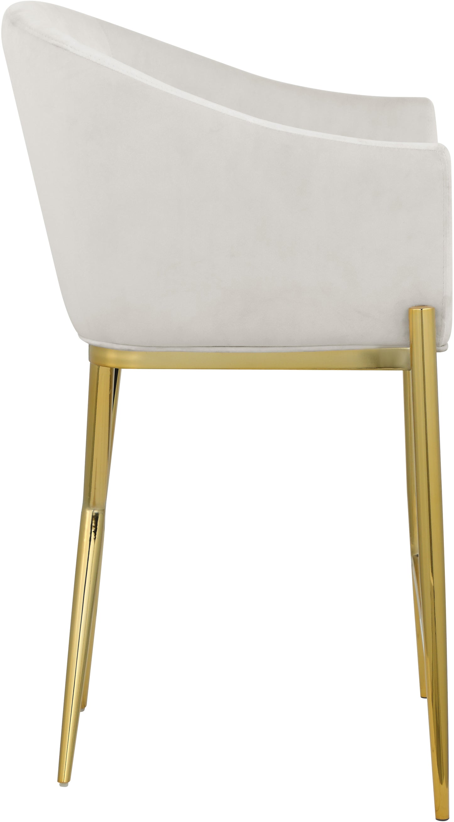 cocoon cream velvet counter stool c