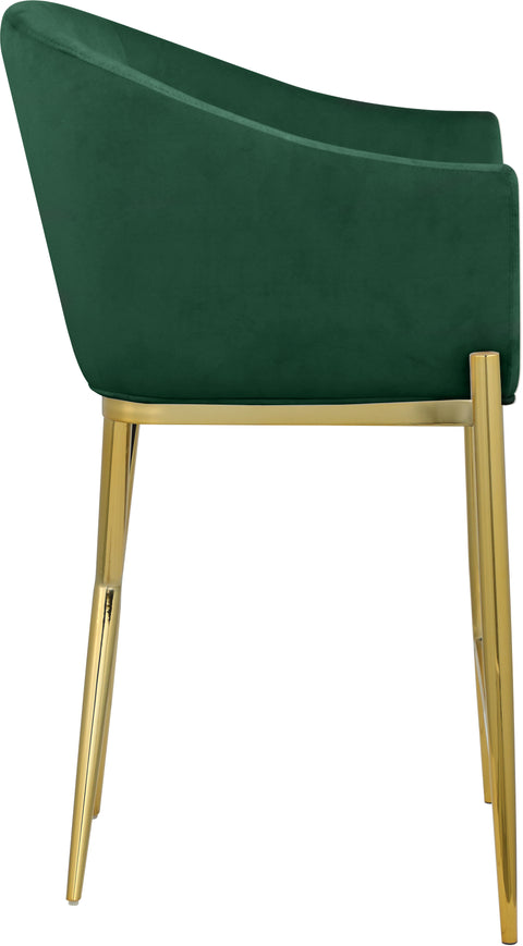 Cocoon Green Velvet Counter Stool C
