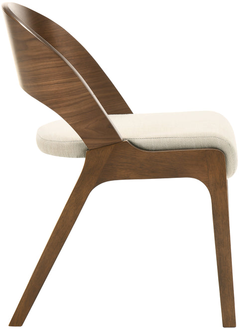 Collette Beige Linen Textured Fabric Dining Chair C