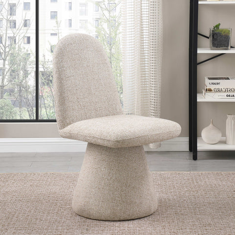 Blaire Beige Fabric Upholstered Dining Chair, 2-Piece