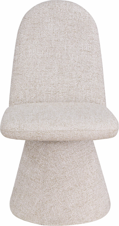 Blaire Beige Fabric Upholstered Dining Chair, 2-Piece