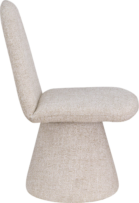 Blaire Beige Fabric Upholstered Dining Chair, 2-Piece