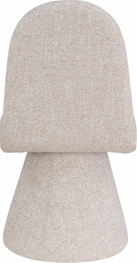 Blaire Beige Fabric Upholstered Dining Chair, 2-Piece