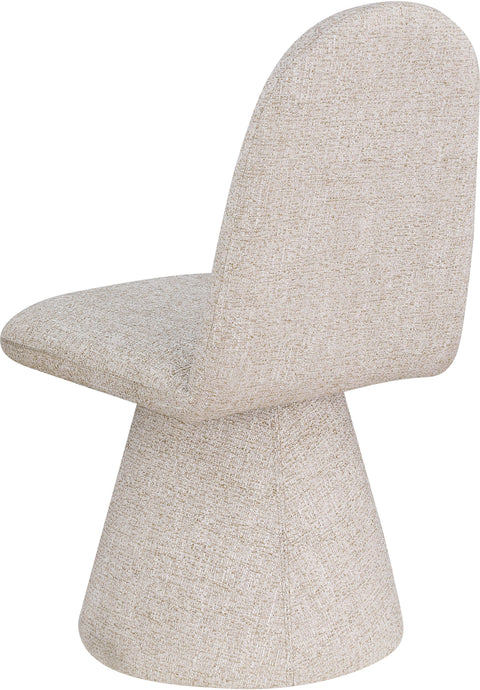Blaire Beige Fabric Upholstered Dining Chair, 2-Piece