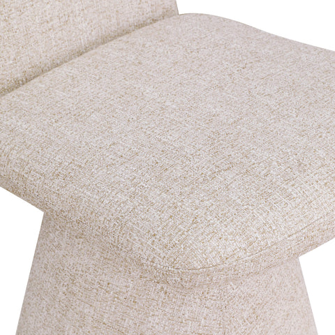 Blaire Beige Fabric Upholstered Dining Chair, 2-Piece