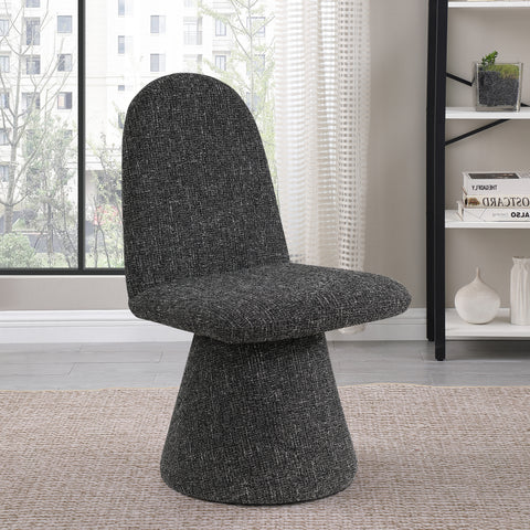 Blaire Black Fabric Upholstered Dining Chair, 2-Piece