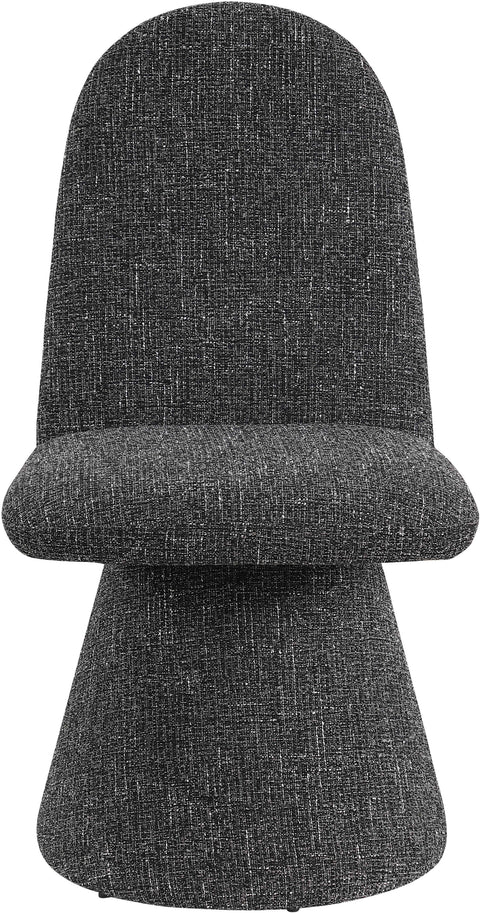 Blaire Black Fabric Upholstered Dining Chair, 2-Piece