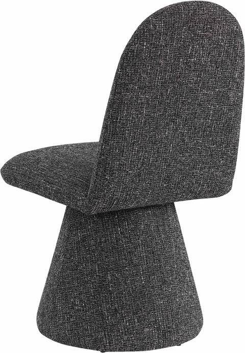 Blaire Black Fabric Upholstered Dining Chair, 2-Piece