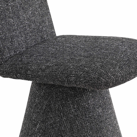 Blaire Black Fabric Upholstered Dining Chair, 2-Piece