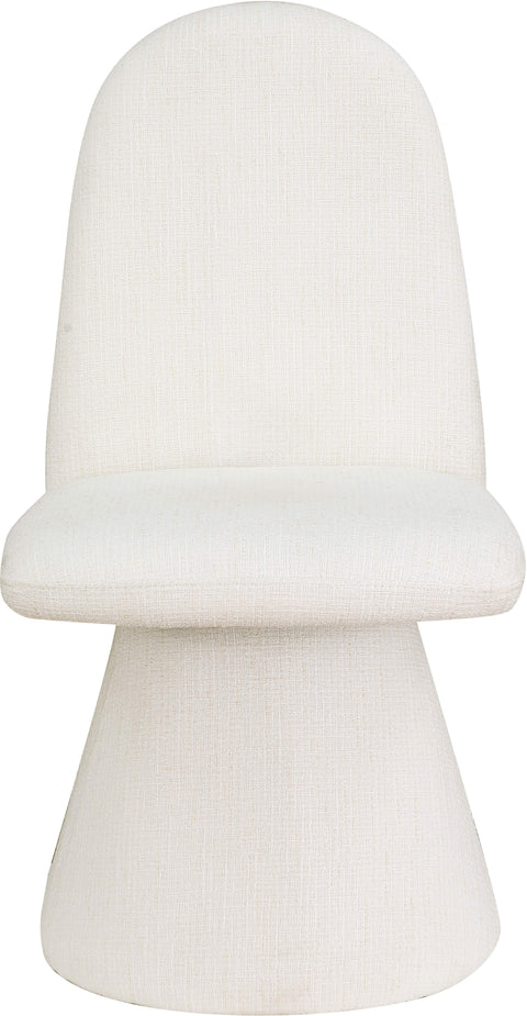 Blaire Cream Fabric Upholstered Dining Chair, 2-Piece