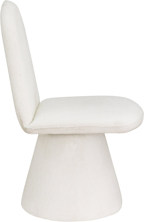 Blaire Cream Fabric Upholstered Dining Chair, 2-Piece