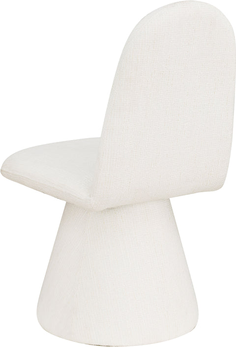 Blaire Cream Fabric Upholstered Dining Chair, 2-Piece