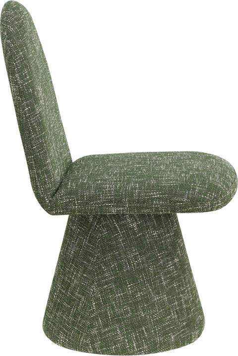 Blaire Green Fabric Upholstered Dining Chair, 2-Piece