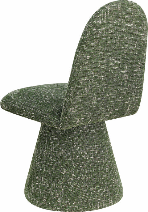 Blaire Green Fabric Upholstered Dining Chair, 2-Piece