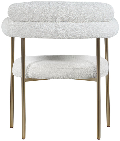 Santorini Cream Boucle Fabric Dining Chair