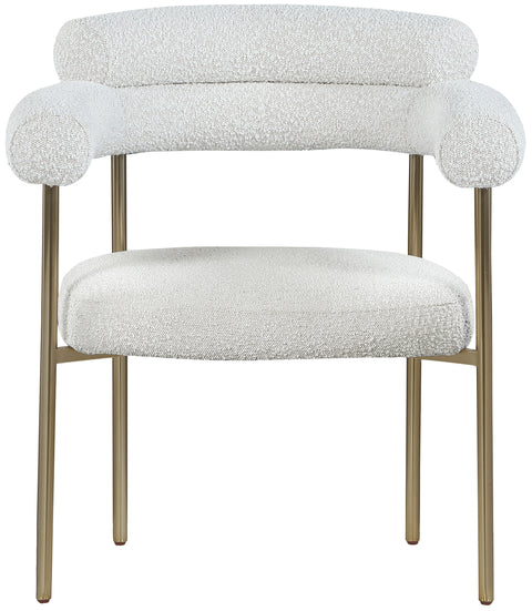 Santorini Cream Boucle Fabric Dining Chair
