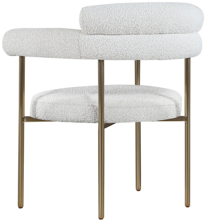 Santorini Cream Boucle Fabric Dining Chair