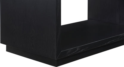 Beth Black Wood Veneer Night Stand NS