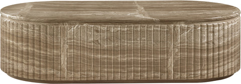 Sloane Beige Concrete Indoor/Outdoor Coffee Table, 1 Piece