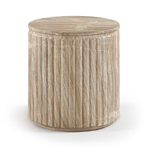 Sloane Beige Concrete Indoor/Outdoor End Table, 1 Piece