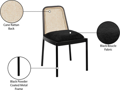 Marbella Black Powder Coated Metal Dining Chair C