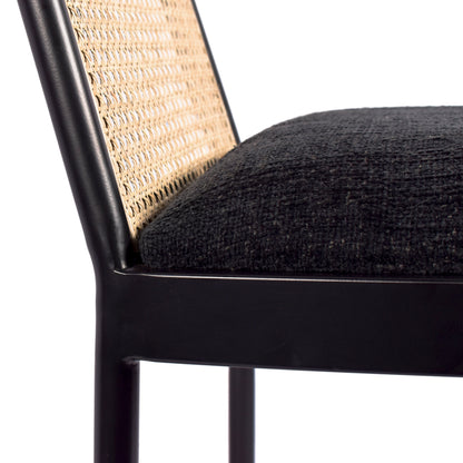 Marbella Black Powder Coated Metal Dining Chair C