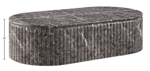 Sloane Brown Concrete Indoor/Outdoor Coffee Table, 1 Piece
