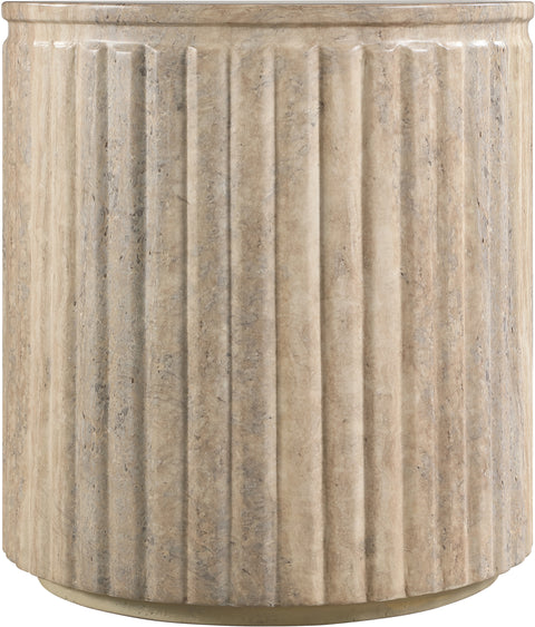 Sloane Travertine Concrete Indoor/Outdoor End Table, 1 Piece