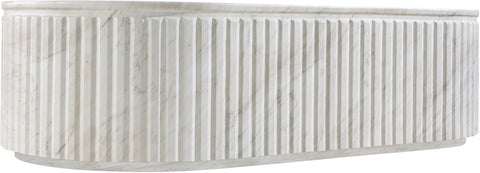 Sloane White Concrete Indoor/Outdoor Coffee Table, 1 Piece