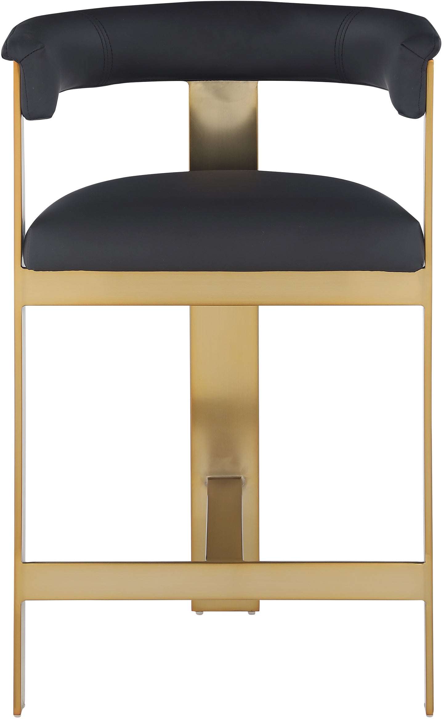 rivas black faux leather counter stool c