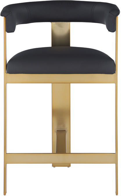 Rivas Black Faux Leather Counter Stool C