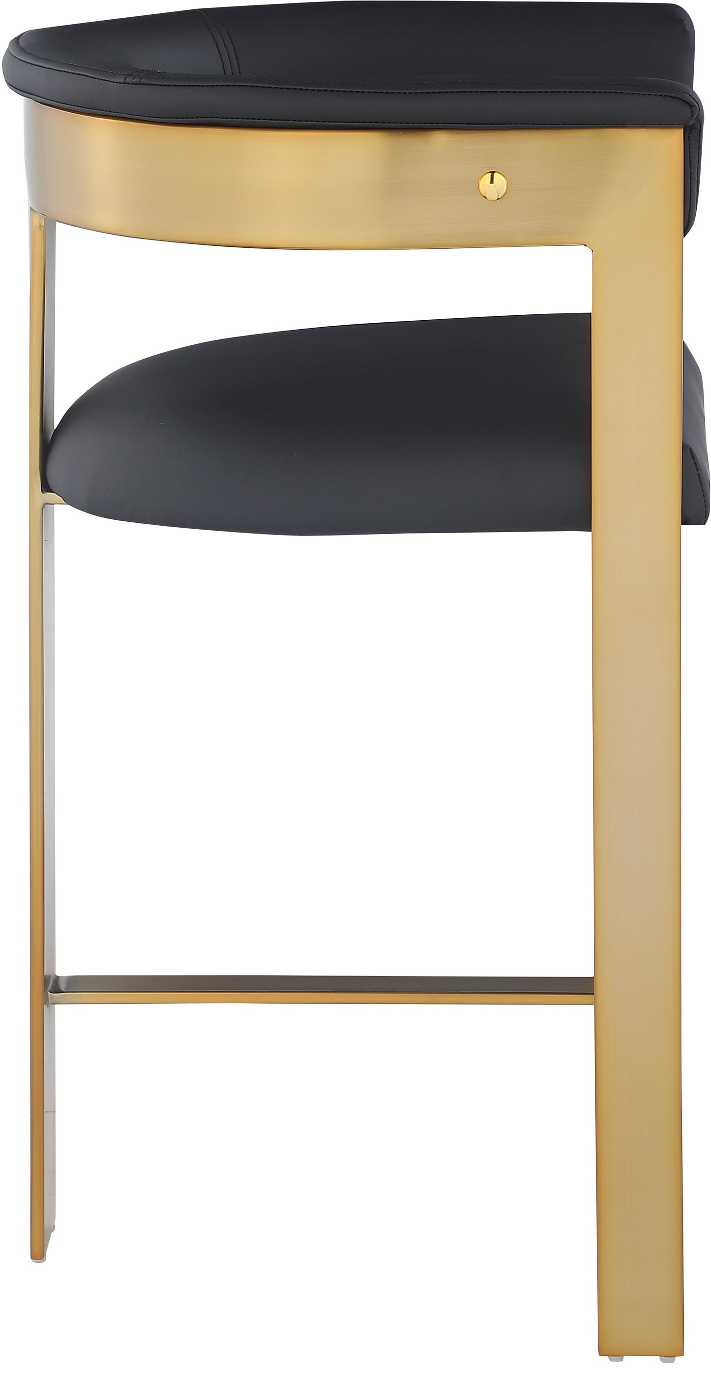 rivas black faux leather counter stool c