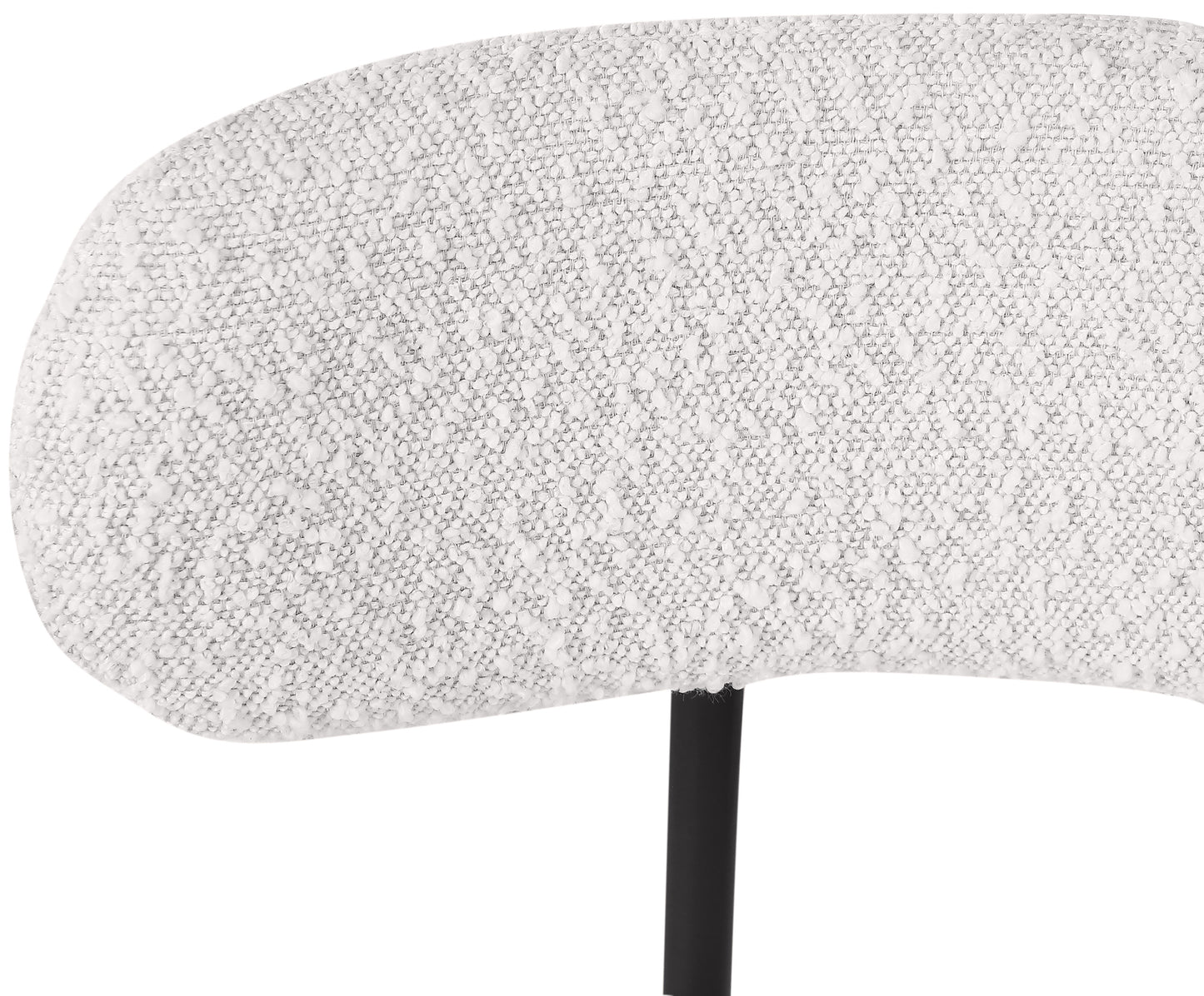 cylinder cream boucle fabric stool c