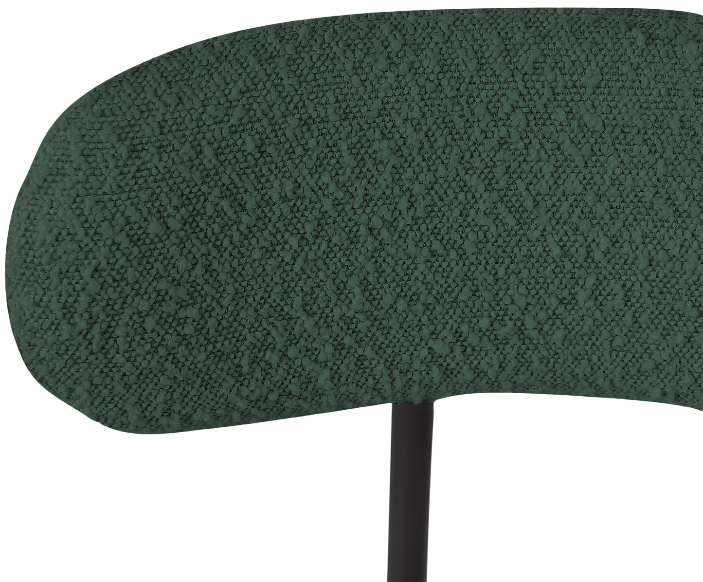 cylinder green boucle fabric stool c