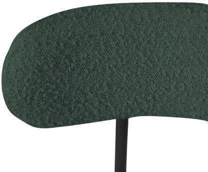 Cylinder Green Boucle Fabric Stool C