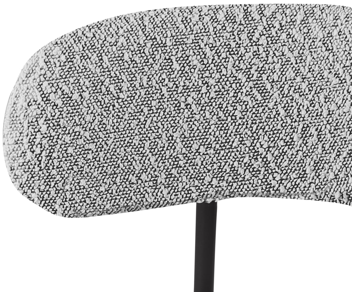 cylinder grey boucle fabric stool c