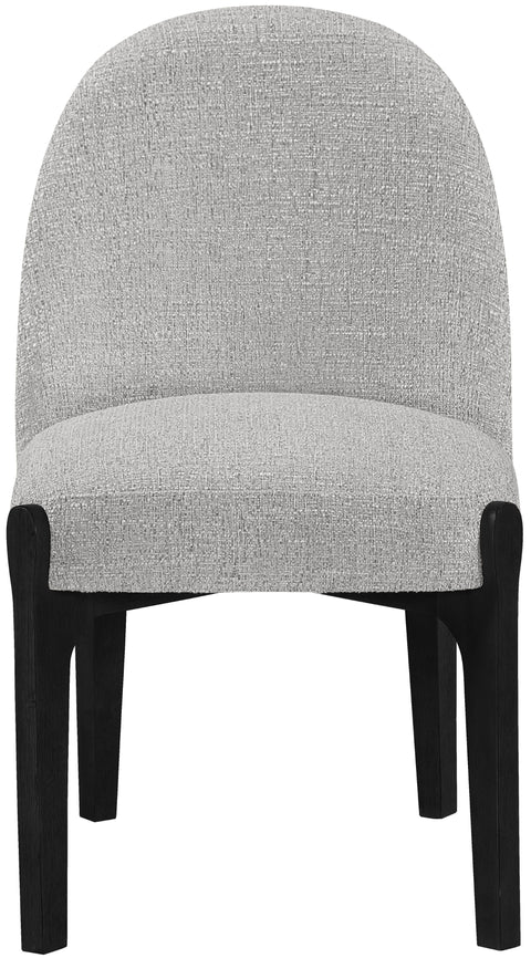 Hadley Grey Fabric Upholstered Dining Chair, 2-Piece