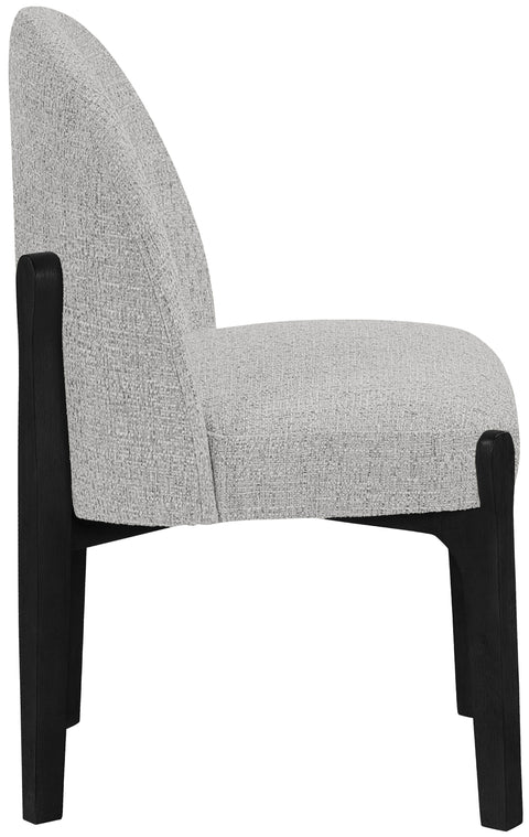 Hadley Grey Fabric Upholstered Dining Chair, 2-Piece