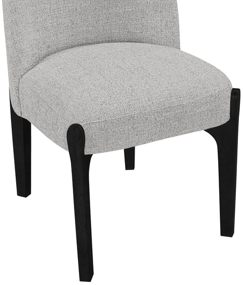 Hadley Grey Fabric Upholstered Dining Chair, 2-Piece
