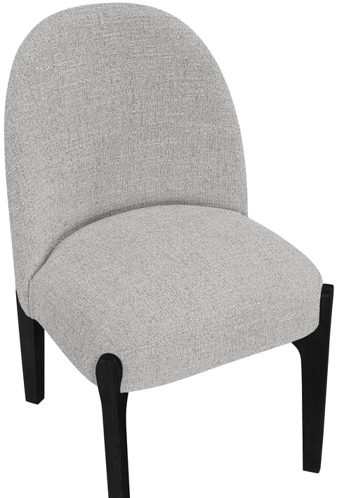 Hadley Grey Fabric Upholstered Dining Chair, 2-Piece